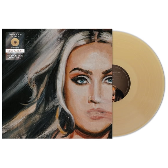 Álbum de vinilo MCA Priscilla Block Things You Didn't See color dorado claro