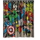 thumbnail image 1 of Cortina de ducha de Capitán América, Hulk, Spider-Man, juego de cortina de baño con ganchos, tamaño 60 x 72 pulgadas, 1 of 3