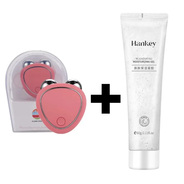 NEW Electric Face Lift Roller Microcurrent Massager Sonic Vibration Facial Lifting Skin Tighten Anti Wrinkle Beauty Massage Tool