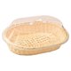 thumbnail image 4 of Cesta De Almacenamiento De Cocina Tejida Con Tapa Bandeja Para Servir Bocadillos Para Escritorio De Vacaciones M, 4 of 5