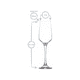 thumbnail image 3 of Set 6 Copas Champagne Cóctel Vidrio 230 Ml Cristal, 3 of 3