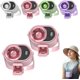 thumbnail image 1 of Ventilador clip coche aire acondicionado USB recargable LED 360° rotación coche oficina camping, 1 of 8