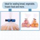 thumbnail image 5 of Clips para bolsas Mr. Pen Squeeze and Lock Bread, paquete de 16 unidades de plástico, 5 of 8