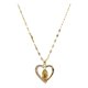 thumbnail image 1 of Collar Virgen María Corazón, Circón Aaa, Regalo Dorado, 1 of 3