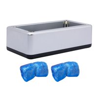 Magideal - Dispensador Automático De Cubiertas De Calzado, Con Cubierta De Zapatos Desechable, Cubierta De Botas, Máquina De Cubiertas De Zapatos Desechables Por Cubierta Plata 200