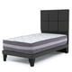 thumbnail image 2 of Cama Europea Valencia P + Respaldo Atenas 1.5 PL Felpa Negro, 2 of 6