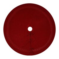 Magideal - Falda Para Árbol De Navidad, Decoración Para Árbol De Navidad, Redonda, Decorativa, Cómoda, Para Árbol De Navidad, Tapete Para Árbol De Navidad Para V Rojo 48 Pulgadas