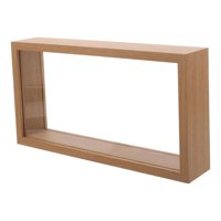 Magideal - Box De Sombra 3D Marco De Imagen Madera Remográfica Memorabilias Tickets Fotos De Flores De Boda Caso De Visualización Bouquet Memoria Caso De Memoria Marrón