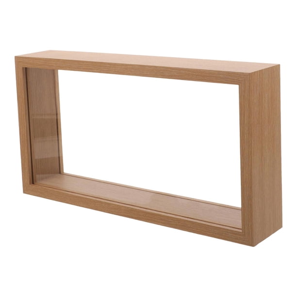 Box de sombra 3D Marco de imagen Madera Remográfica Memorabilias Tickets Fotos de flores de boda Caso de visualización Bouquet Memoria Caso de memoria marrón