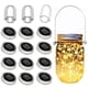 thumbnail image 1 of Luces solares para tapa de frasco Mason yeuago, paquete de 12, 30 LED, impermeables, 1 of 7