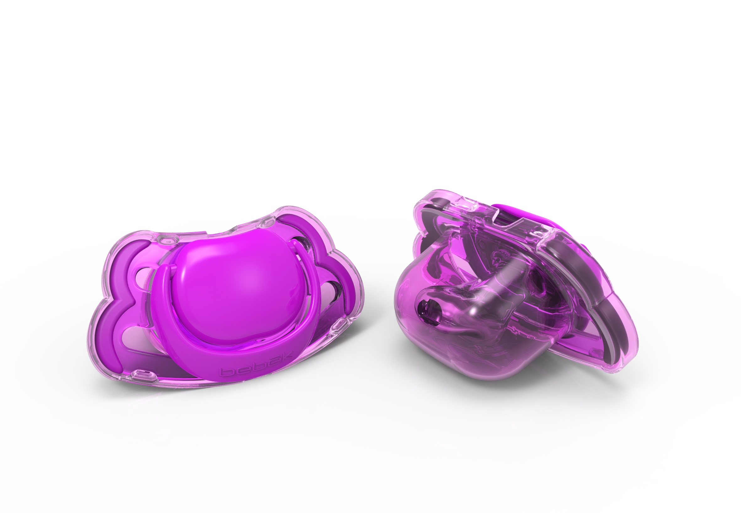 Bebek - Set 2 Chupetes 0-3 Color Morado