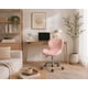 thumbnail image 4 of Silla Home Office Rosada Diamond Giratoria con Ruedas, 4 of 5