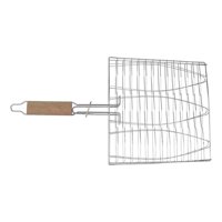 Genérico - Parrilla Doble Rejilla Antiadherente Para Pescados Y Carnes