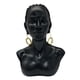 thumbnail image 5 of Estatua De Mujer Africana, Obra De Arte, Figura De Busto De Se?ora, Adorno Estético Exquisito, Pelo Largo, Negro, 5 of 5