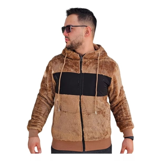 Polerón Peludo Canguro Hombre Premium 0253