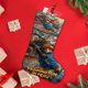 thumbnail image 4 of Paddington Tema: Calcetines de Navidad, fino lino blanco para colgar en escaleras y chimenea, decoración navideña para el hogar, regalo de Navidad. 45cm × 32cm, 4 of 5