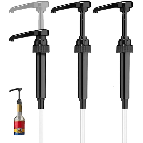 Bomba dosificadora para jarabe de café Little Squirt, 3 unidades, negra, 750 ml