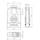thumbnail image 3 of Candado Odis M60S Protected 63mm con Hombros, 3 of 4