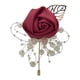 thumbnail image 2 of Novio Novia Corsage Artificial Para Boda Dama De Honor Padrinos De Boda Rojo, 2 of 5