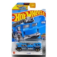 Camión Con Alarma Hot Wheels 5 Fundido A Escala 1:64, Azul/Plata