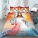 thumbnail image 1 of God Jesus Bedding Set Religion Bed Linen Quilt Duvet Cover Sets Home Textile Home Decor Size Fashion Bed Sheets, 1 of 5