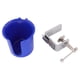 thumbnail image 3 of Portavasos Portátil Con Clip Para Borde De Mesa, Accesorio De Escritorio Para Café Y Juegos, Color Azul, Diámetro De 9,8 Cm., 3 of 5