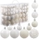thumbnail image 1 of 100 bolas navideñas para árbol de Navidad, delicado juego de adornos navideños artesanales de plástico irrompible para Año Nuevo, fiestas de bodas y otras festividades., 1 of 5