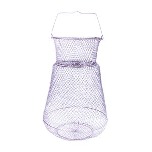 Ioensy - Cesta De Alambre Para Peces, Jaula De Almacenamiento Plegable, Protectora, Práctica Jaula De Red De Pesca, 30Cm X 47Cm