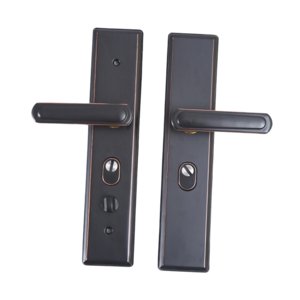 Bothyi - Manija De Puerta De Acero Inoxidable Cerradura De Puerta Antirrobo Resistente Para Baño Dormitorio Negro