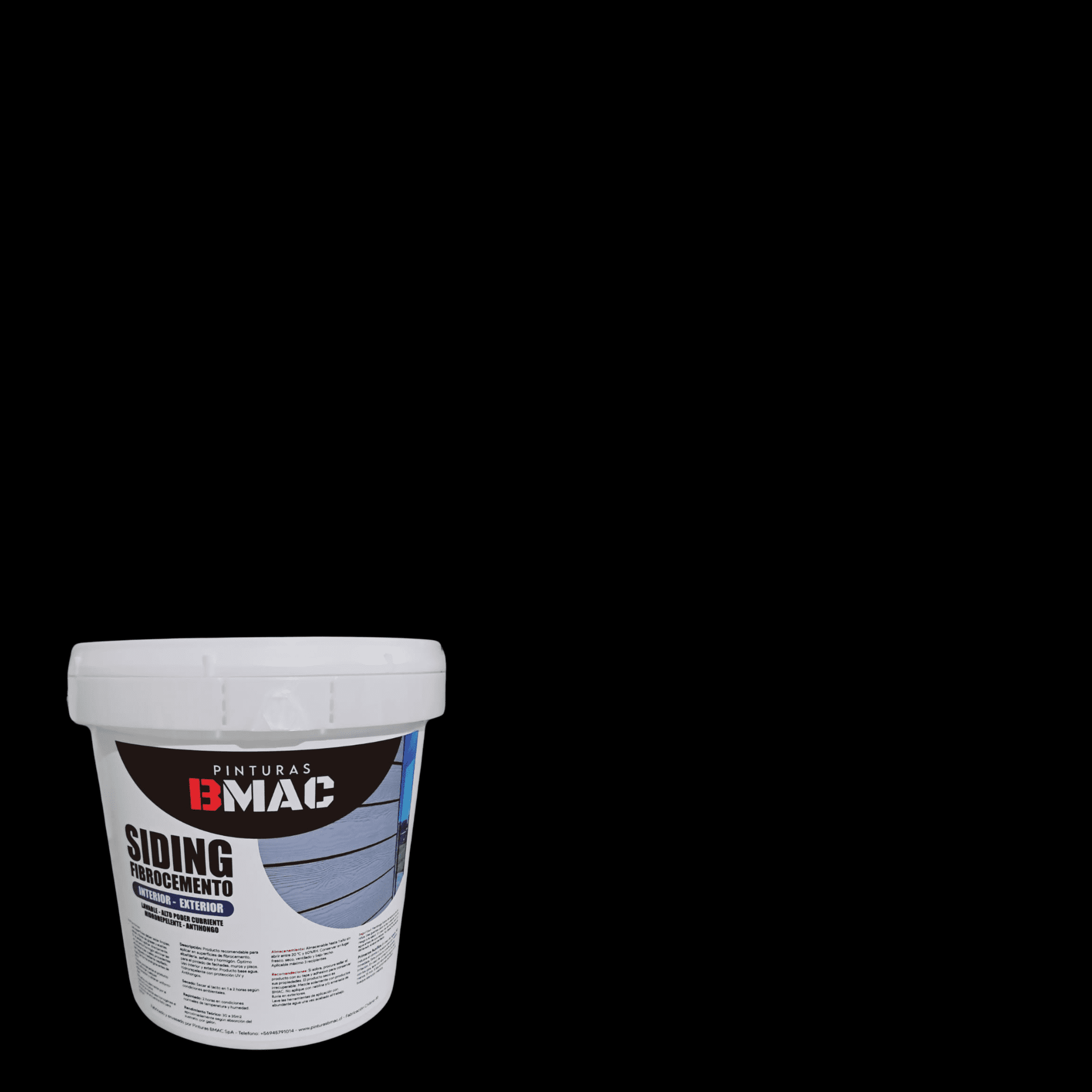 Bmac - Pintura Siding Fibrocemento Negro Galon