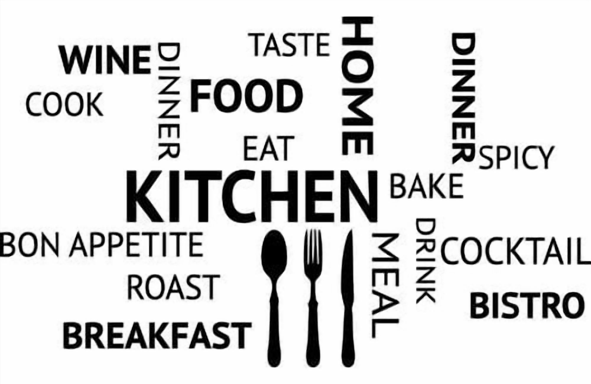 Rienda Libre Graphics - Frase Deco Cocina Cloud (Inglés) Fr‑11018