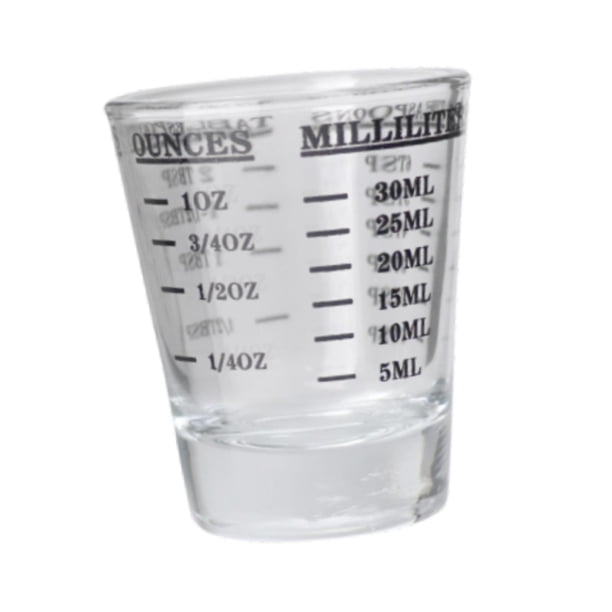 Espresso gafas que las herramientas de cocina de la taza engrosar accesorios de camareros para harinas recipiente de café de café de licor de 45 ml