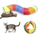 thumbnail image 1 of Omigga Gato Tunnel Inpuerta Outpuerta Gato Tunnel 2-Way Tunnels Extensible Collapsible Gato Play Tent fo Gato,Puppy,Rabbits o Small Mascota-Gruesoened, 1 of 7