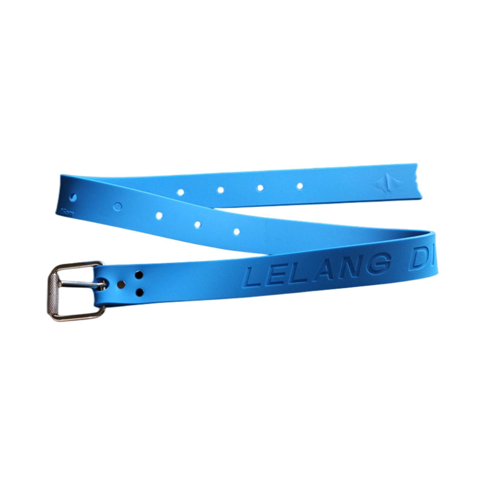 Magideal - Cinturón De Pesas Para Esnórquel, Cinturón De Pesas Para Buceo, Cinturón De Pesas De Silicona, Cinturón De Cintura Para Esnórquel Para Deportes Subacu Azul