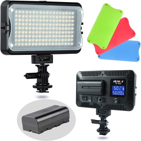 Luz De Vídeo Led Viltrox Vl-162T Cri95+ Para Cámara Dslr