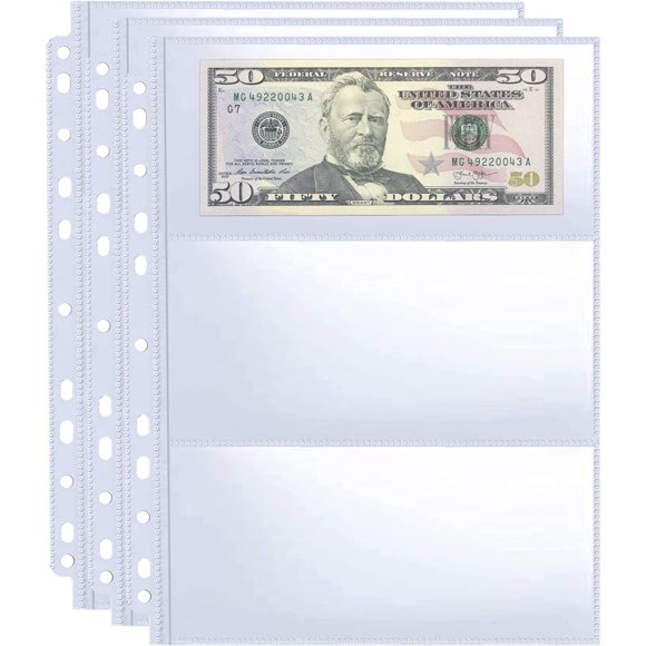 Fundas WITHYU para billetes, 11 orificios y 180 bolsillos