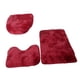 thumbnail image 4 of Juego De 3 Alfombrillas De Baño Con Tapa De Inodoro Absorbente Para Bañeras, Color Rojo, 4 of 5