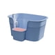 thumbnail image 5 of Bandeja De Arena Para Mascotas Con Parte Superior Abierta Y Lavabo De Arena Para Gatos De Lado Alto, Resistente Caja De Arena Para Gatos, Color Azul, 5 of 5
