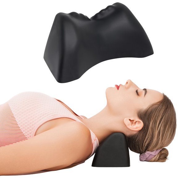 Almohada de tracción cervical Lumia Wellness con herramienta de liberación occipital