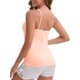 thumbnail image 3 of INSPIRE CHIC Camisola de Tirantes Finos para Mujer con Acolchado Cómodo, Cuello en U Largo y Arrugado, Talla L Rosa, 3 of 6