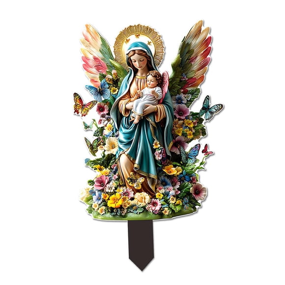 Estacas De Jardín Multifuncionales Regalos Regalos 2D Plague Para Patio Al Aire Libre Estilo Primavera B