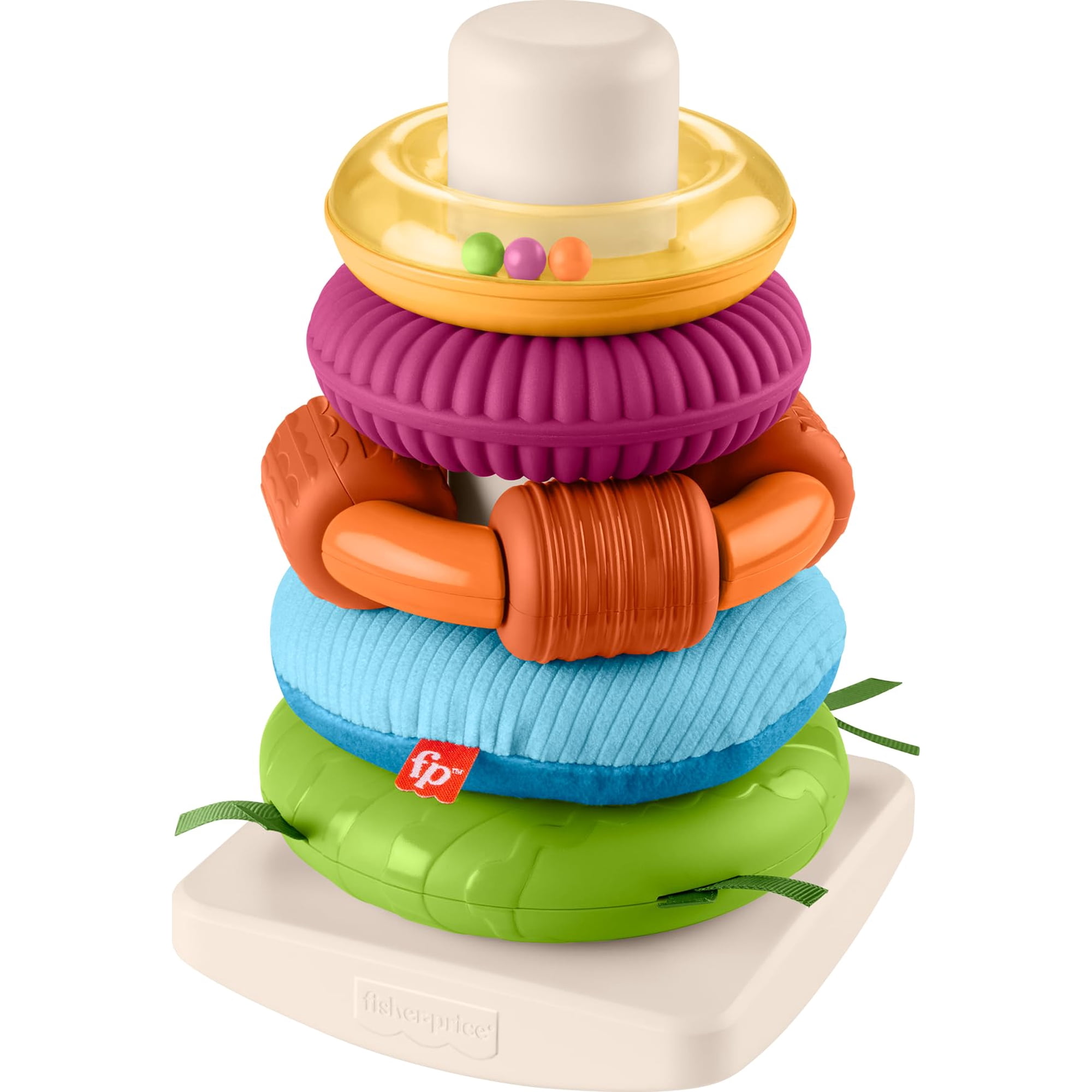 Anillos Rock-a-stack De Fisher-price Para Juguetes Apilables De Más De 6 Meses