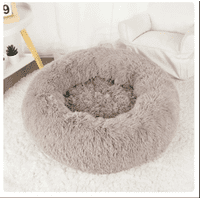 Genérico - Donut Cama De Felpa Para Perro Gris