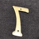 thumbnail image 3 of Número Para Puerta De Latón Macizo De 10 Cm (4 Pulgadas), 3 of 5