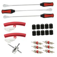 Ioensy - Kit De Cuchara Para Neumáticos De Acero De 14,5 Pulgadas Con Herramienta Para Válvulas Para Bicicletas, Camiones Y Motocicletas