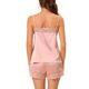 thumbnail image 3 of INSPIRE CHIC Conjunto de Pijama de Satén para Mujer con Ribete de Encaje, Camiseta sin Mangas y Pantalones Cortos para Dormir con Tirantes Ajustables, Ropa de Casa Sedosa XL Rosa, 3 of 6