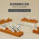 thumbnail image 2 of Juego de dominó Queensell Double 6 con 4 estantes para adultos y niños, 2 of 8