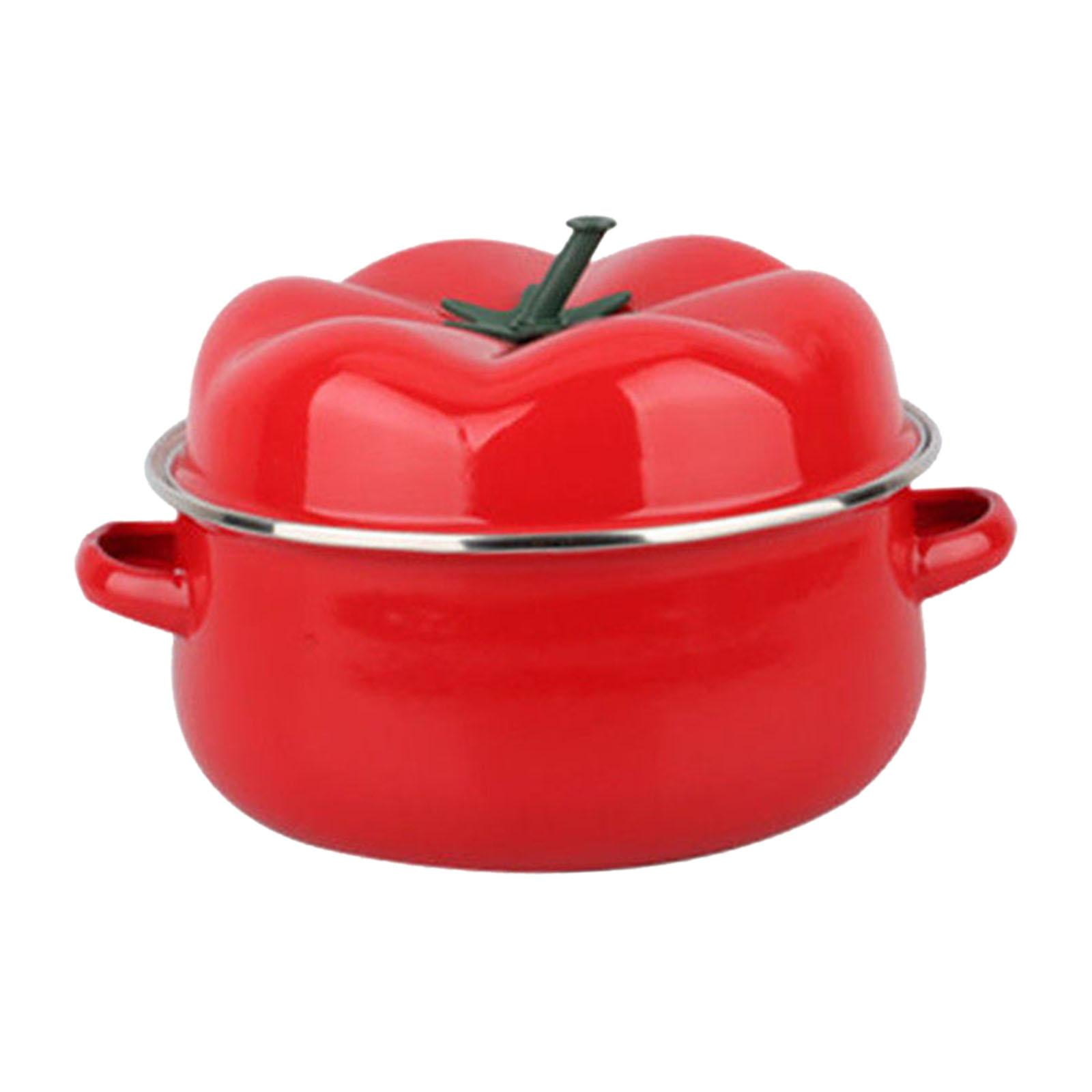 Magideal - Olla Para Tomates, Olla Arrocera, Vaporera Con Tapa, 1,6 L, Olla Para Cocinar, Olla Caliente, Resistente Al Calor, Olla De Cocción Lenta Para Pasta, F