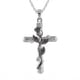 thumbnail image 1 of 1pc Stylish Floral Cross Pendant Necklace - Perfect for Casual and Formal Occasions, 1 of 5