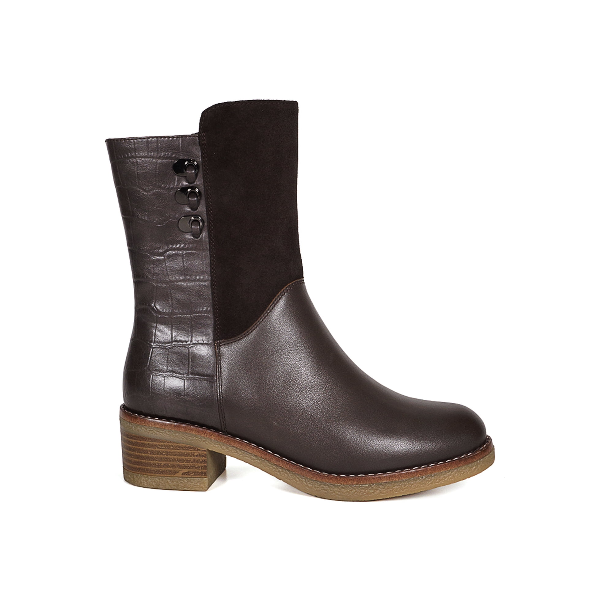 Degas - Botín Cuero Layla Café Oscuro